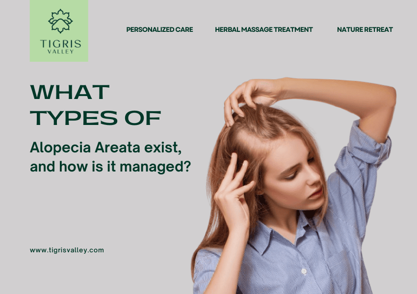 What types of Alopecia Areata exist, and how is it managed?