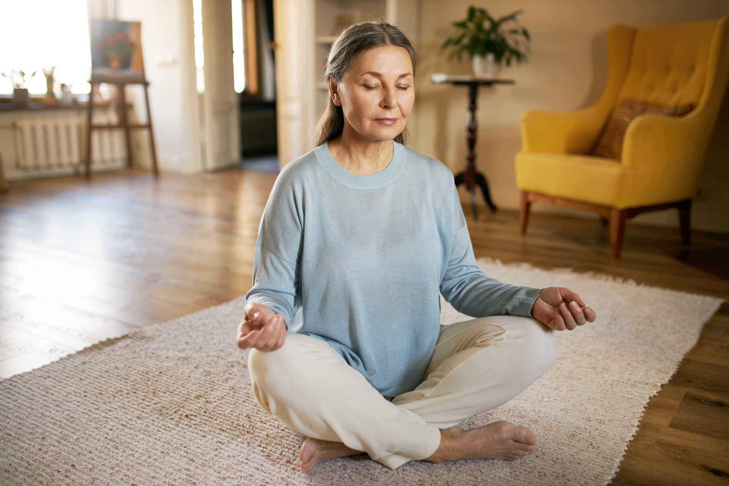 women doing yoga