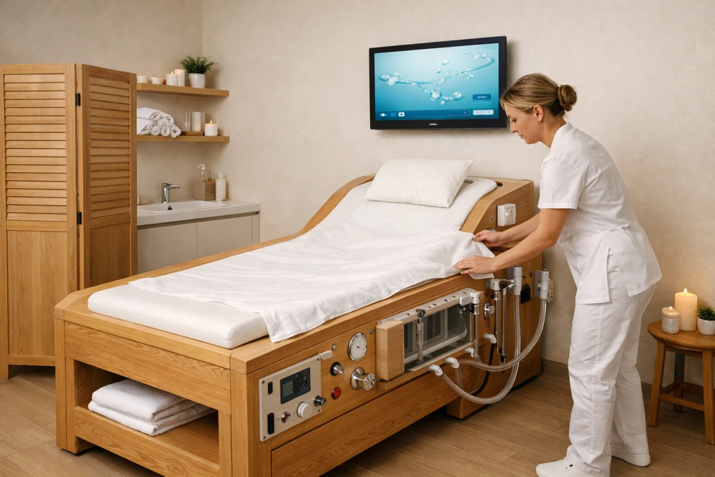 Hydro colon therapy treatment room