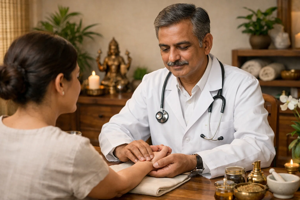 Nadi Pariksha Ayurvedic pulse diagnosis for chronic disease assessment at Tigris Valley