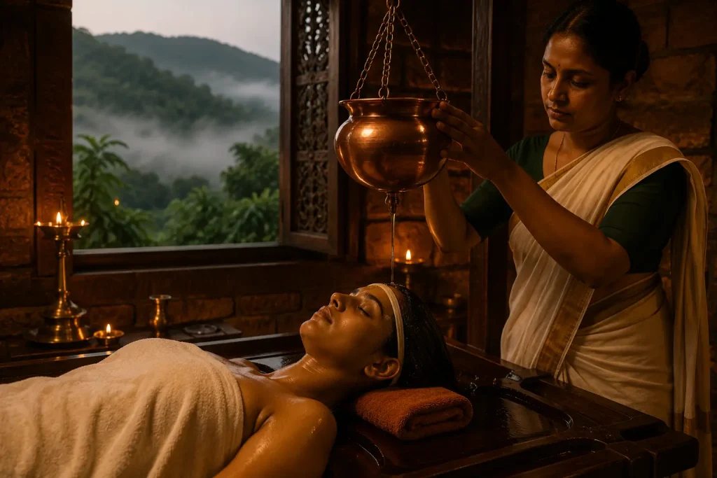 Ayurveda treatments in Kerala- Shirodhara therapy