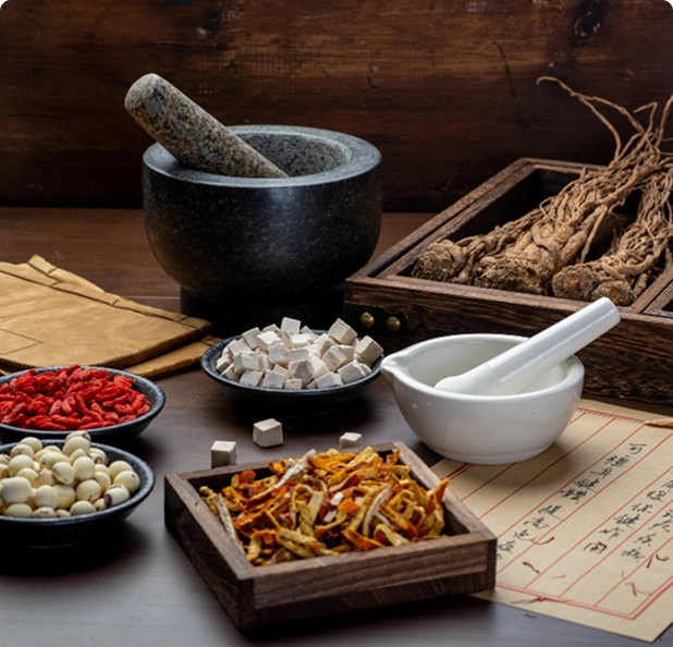Traditional Chinese herbal medicine for natural healing and wellness