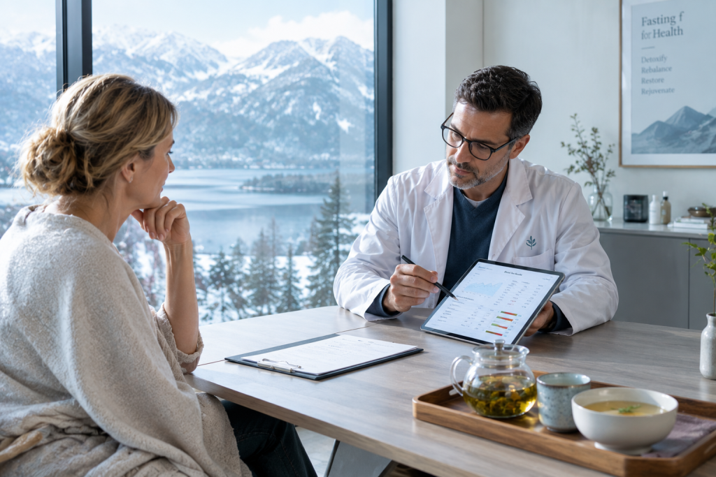 Medically supervised Western detox fasting clinic Europe